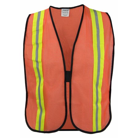 IRONWEAR Standard Polyester Safety Vest w/ 1/2" Reflective Tape 1240
